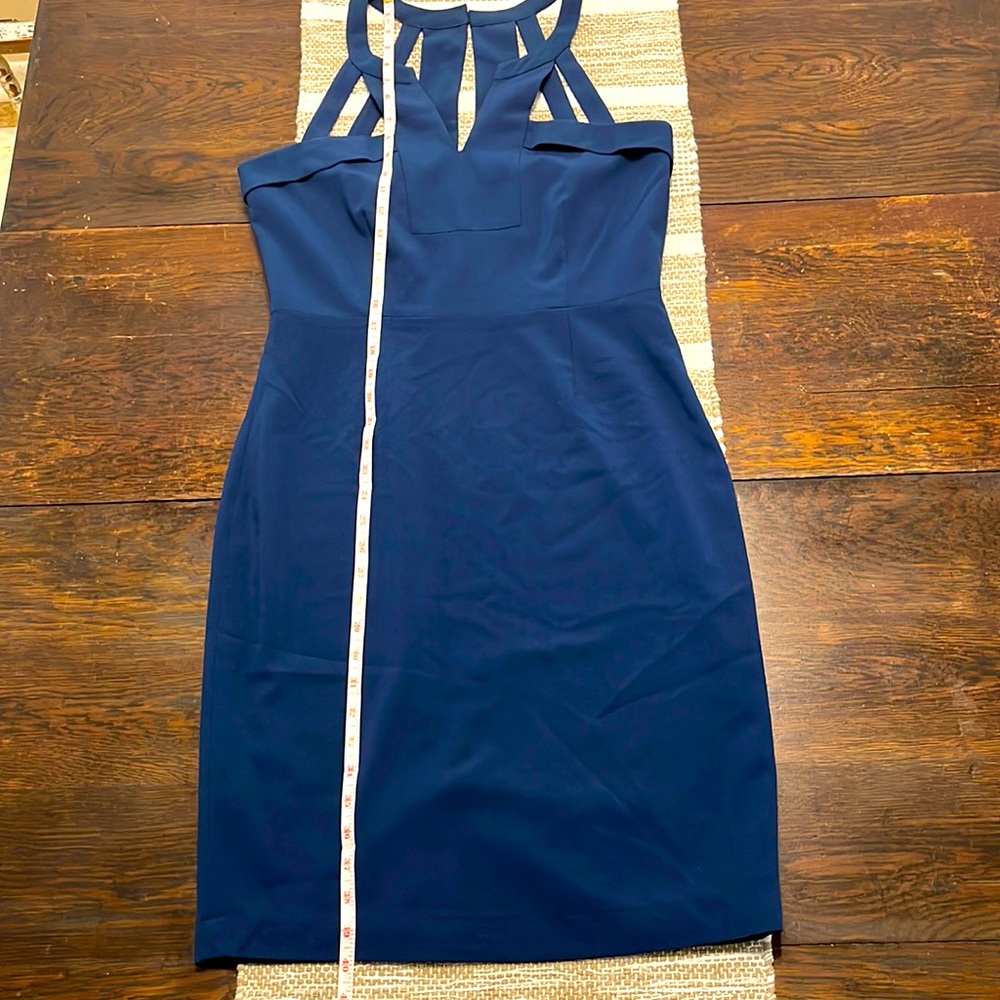 BCBGMAXAZRIA MACIE CUTOUT DETAIL COCKTAIL DRESS ZBA6V488 SIZE 10